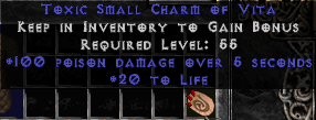 100 Poison With 20 Life Charm